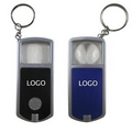 Custom Magnifying Glass Keychain with LED Flashlight